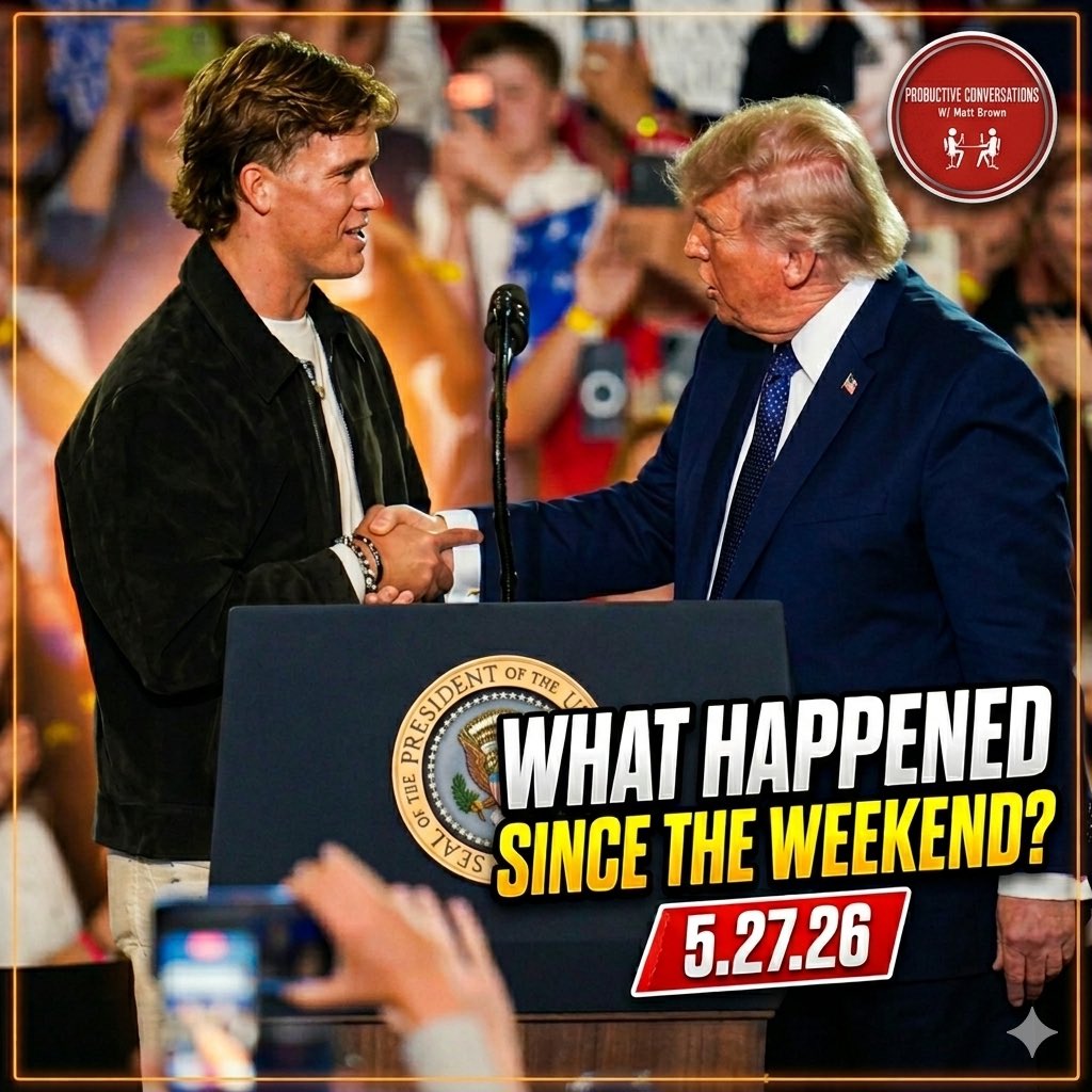 ProdConvoPod's tweet photo. Dart &amp; Trump, James Bond casting, a date check that went viral, Alcohol use debated on internet and the Georgia Academy for the Blind prom video that’ll make your day. 
Tap into Episode 747 of the Productive Conversations Podcast is on all podcast platforms and YouTube. https://t.co/JtSoFlfyNR