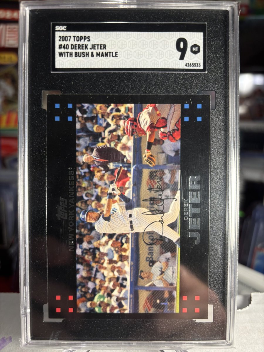BreakKnight0's tweet photo. Added to the PC 2007 #Topps Derek Jeter w/Mickey Mantle & George Bush ERROR #PSA10 #BaseballCard #BigHit #WhoDoYouCollect #SeizeTheMoment @Yankees https://t.co/95gJAGFtnC