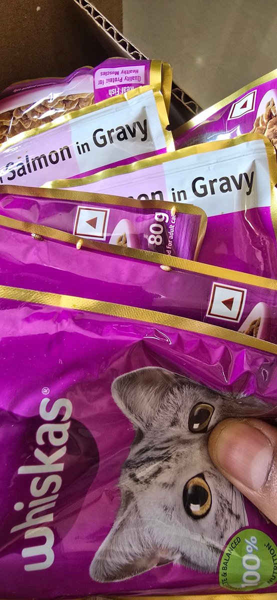 Hi_Prathamesh's tweet photo. @whiskas_uk @WhiskasID @whiskas_brasil @WhiskasIndia mites in breakfast today?
@amazonIN denied return of this product as I trusted aZ ? Not cool. #mumbai @jagograhakjago https://t.co/p6UcQenD12