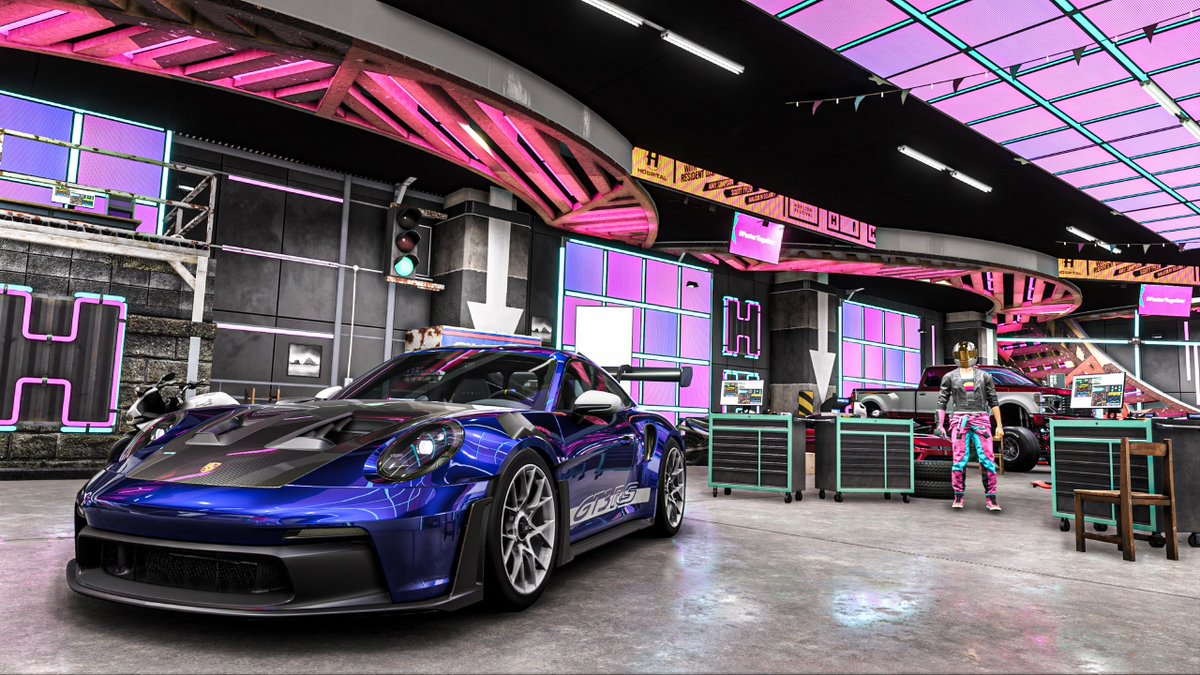 Velxity_'s tweet photo. 4-Car Garage With Neon Lighting 📸 

Share Code - 163 395 709 🎮

#ForzaShare #ForzaHorizon6 #CustomGarages https://t.co/VcNfO84fWr