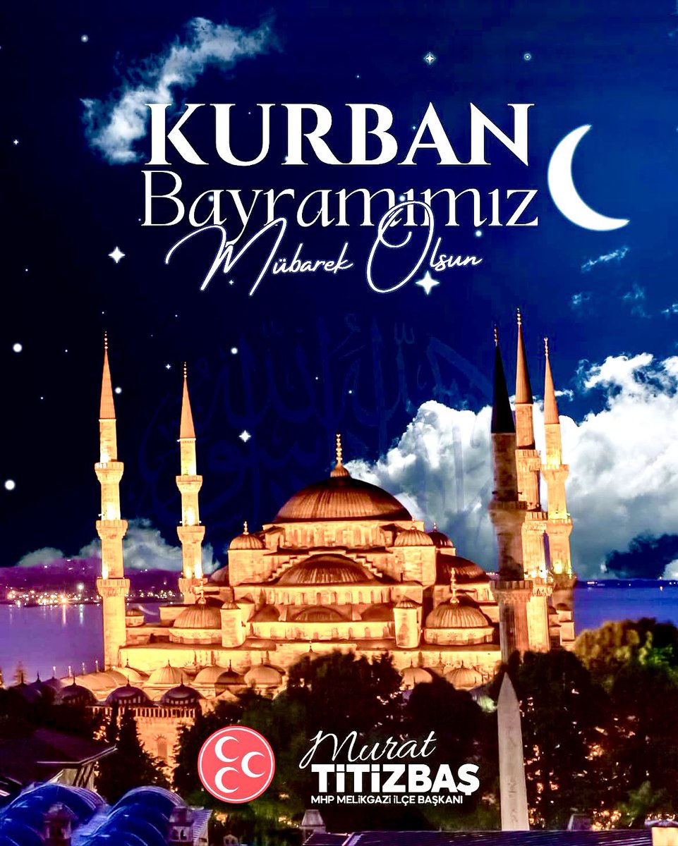 mtitizbas's tweet photo. 🇹🇷 Kurban Bayramımız Mübarek Olsun! 🇹🇷

Bayramlar;birliğimizin, beraberliğimizin ve kardeşliğimizin en güçlü ifadesidir.
Kurban Bayramı’nın;aziz milletimize sağlık,huzur ve bereket getirmesini diliyorum.
Şehitlerimizi ve gazilerimizi rahmetle anıyorum.
@mhpMelikgazi 
@MHP_Bilgi https://t.co/B57a3EXO5C
