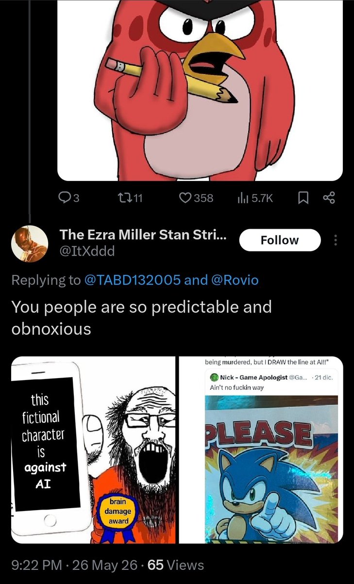 GamingPro7203's tweet photo. @TABD132005 I just wanted to alert you about this guy who replied to you. He is problematic all over the place. https://t.co/aEMER8BNaE