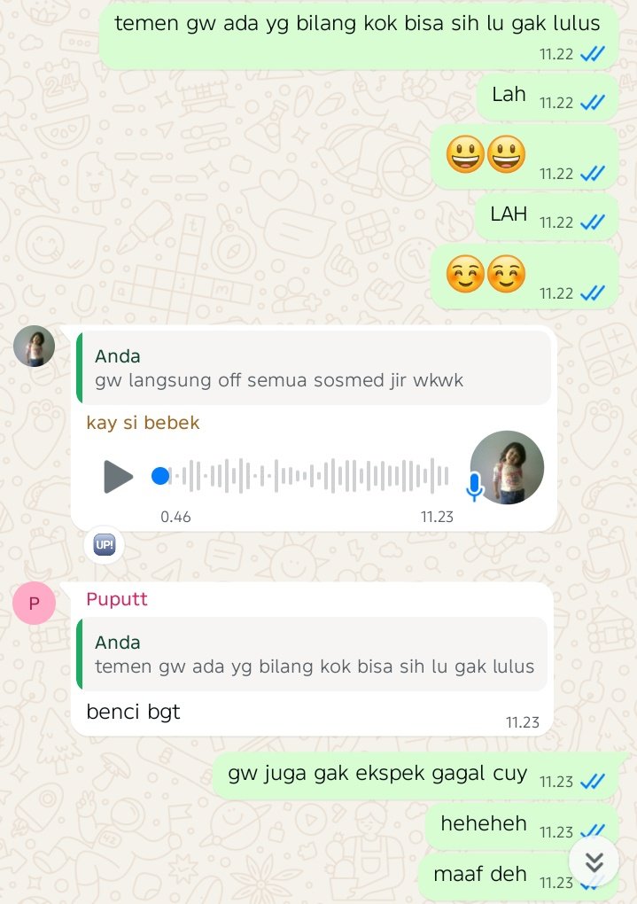 je semigap kalo gak keterima mandiri tweet media