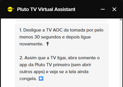 WannaBeCatholic's tweet photo. @PlutoTVBR Falei com o suporte e fiz esses 2 passos aí e resolveu. Thank you, @PlutoTV https://t.co/ExN6de4cAb