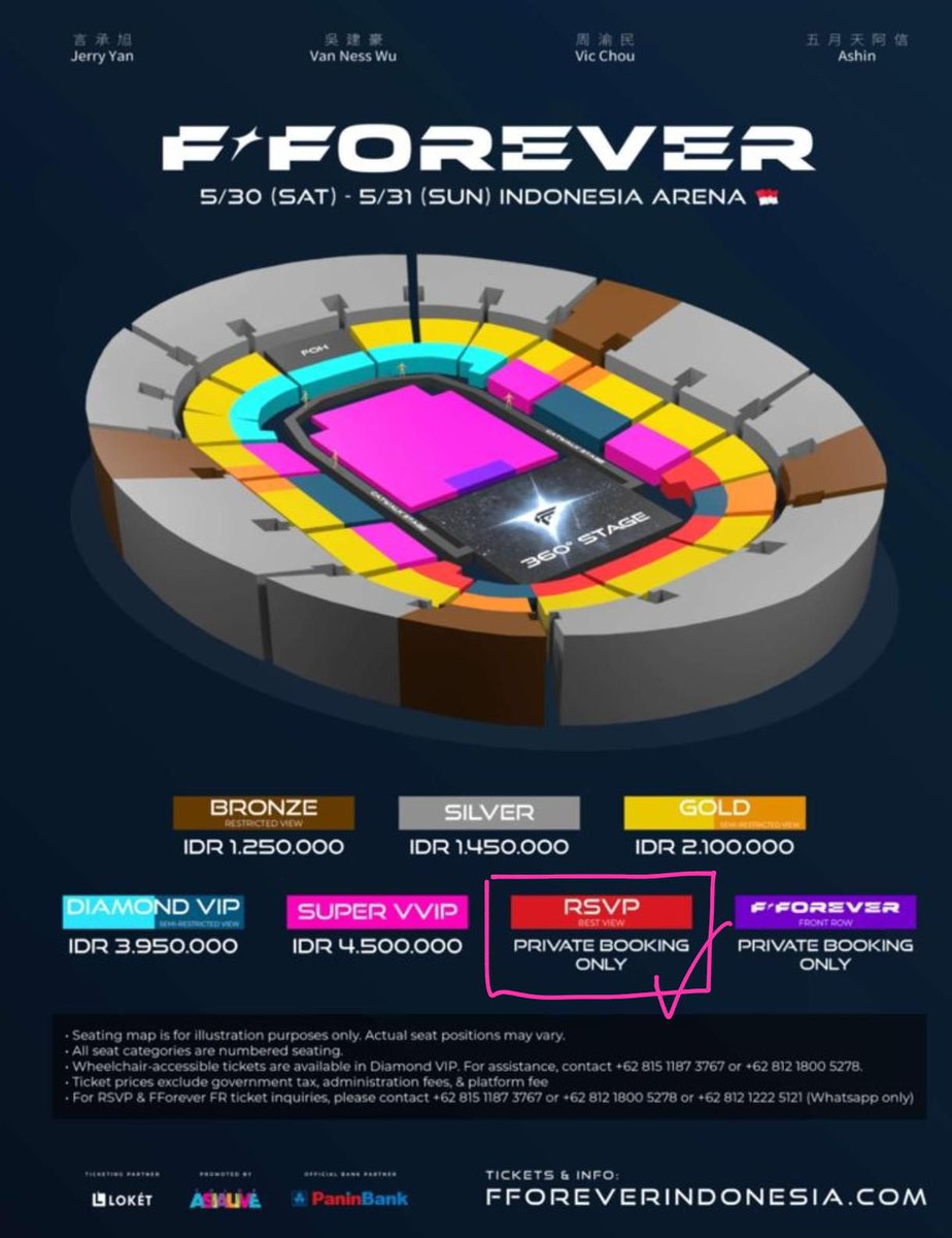 kurousagidezu's tweet photo. WTS F4 F FOREVER CONCERT in Jakarta
📍Indonesia Arena, Jakarta, Indonesia
📆 Jum’at, 29 Mei 2026
🎟️ 2 tix RSVP — Row 18 Seat 870-871
💰 12jt for 2 tix
Batal nonton karena pergi road trip, pls hit me up!! https://t.co/wg4cLn5JWn