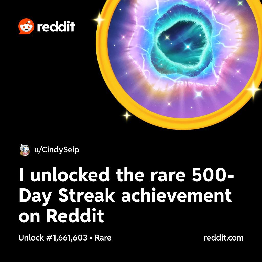 SplashFoto's tweet photo. 500 Day Streak on @reddit https://t.co/kpySw1icKJ
