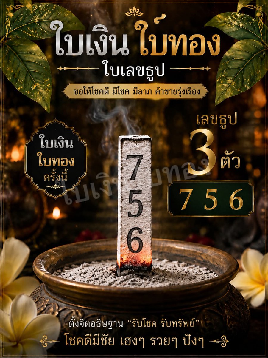 ใบเงินใบทอง🍀 tweet media