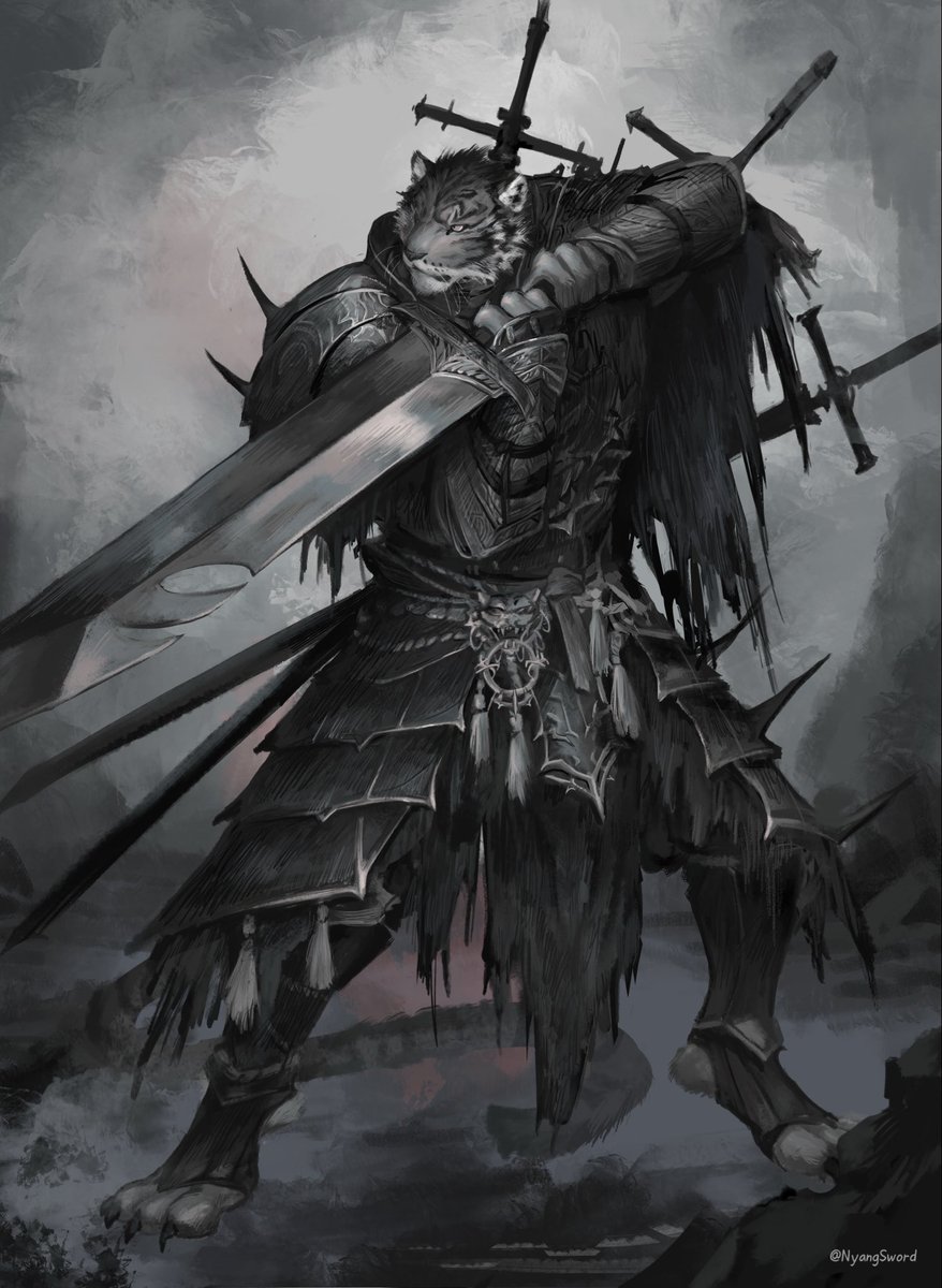 NyangSword's tweet photo. Dark tiger https://t.co/jnl2HFWJ2r