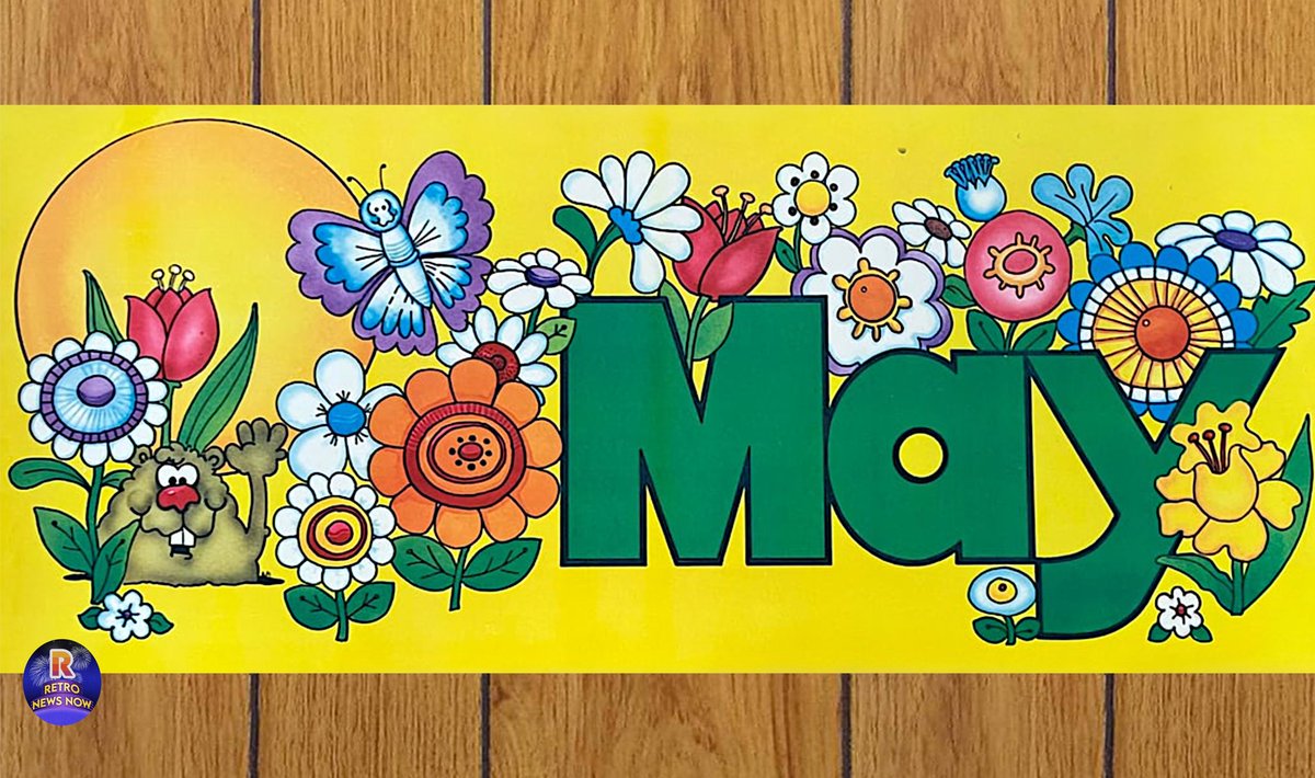 May Calader Header πΌRetro May Classroom Calendar Header