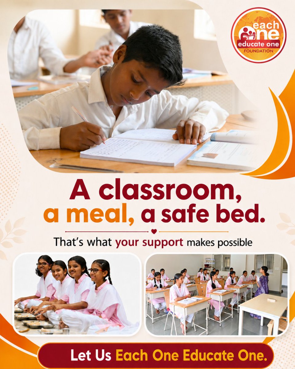 Each1EducateOne's tweet photo. Support a child’s education today.

- To support a child’s and youth’s education, click https://t.co/UVK4XlHqIR  

#EachOneEducateOne #SupportChildEducation #DonateForEducationIndia #RuralEducationDonation #EducationForAll #OneWorldOneFamilyMission https://t.co/eyb6gsQBBd