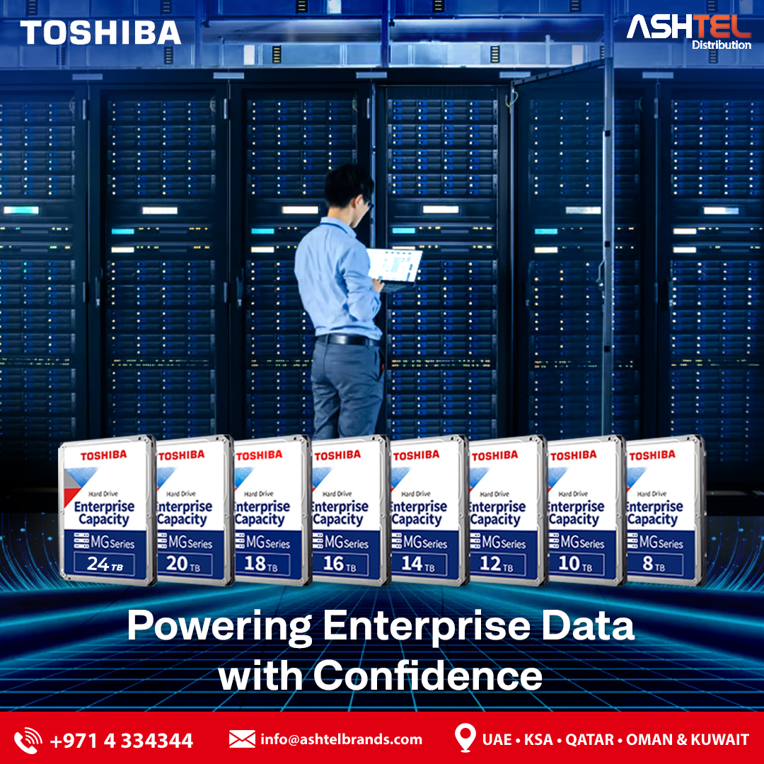 Ashtel_Brands's tweet photo. Built for continuous operation, the Toshiba MG Series Enterprise Capacity Hard Drive ensures stability, efficiency, and dependable storage performance for demanding enterprise applications.
#ToshibaStorage #EnterpriseHDD #MissionCritical #BusinessStorage #HighCapacityStorage https://t.co/TH4lUq7Pso