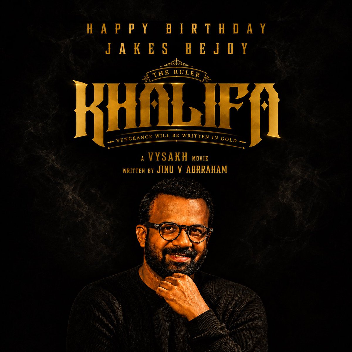 Poffactio's tweet photo. Happy Birthday to the Musical Maestro @jakes_bejoy ❤️✨️🔥

#Khalifa 
#HappyBirthdayJakesBejoy https://t.co/tkn6zaWVVO
