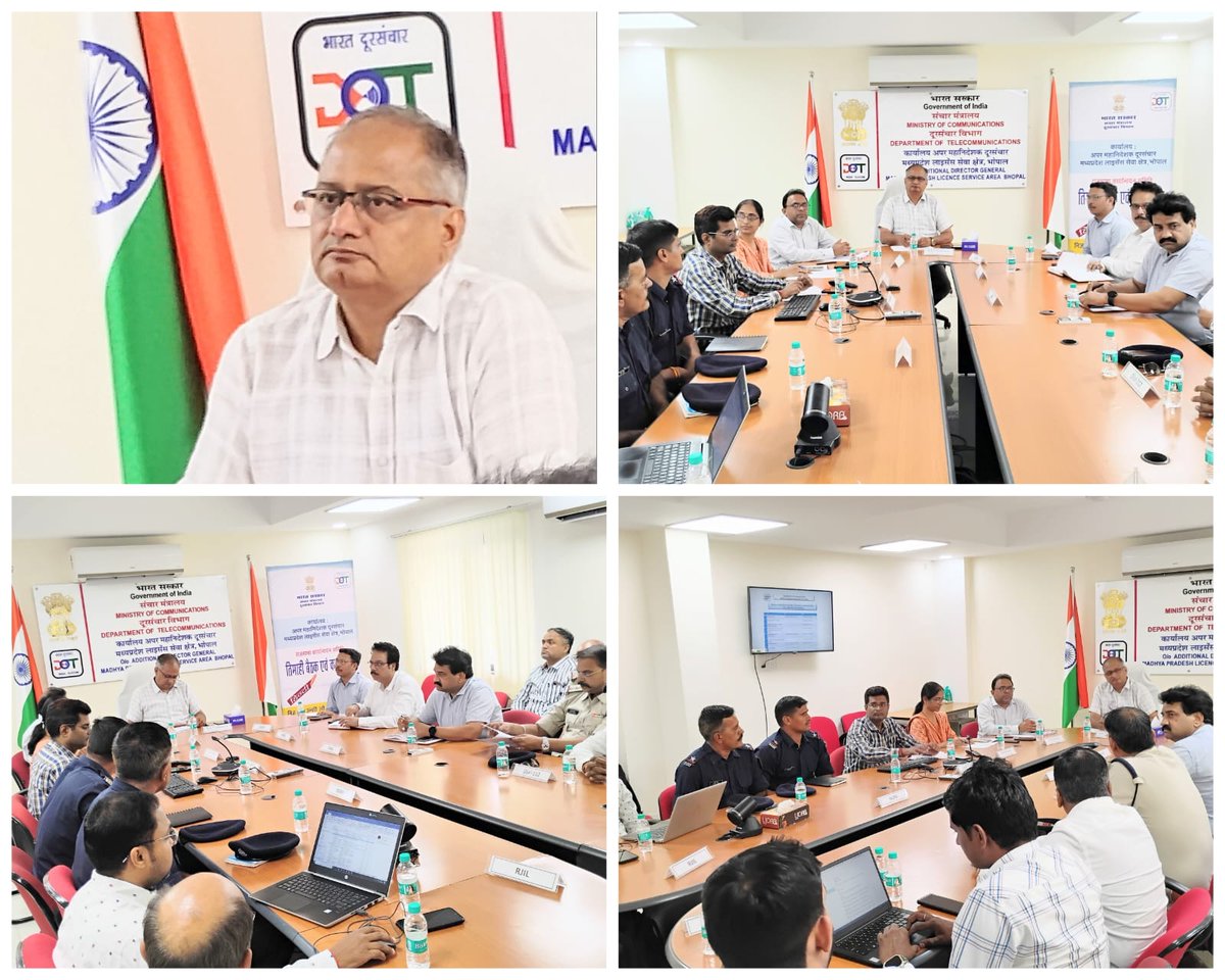 MplsaDot's tweet photo. The STDCC meeting was successfully held today (26.05.26) under the chairmanship of DDG(T) Shri B.P. Vishwakarma.@DGT_HQ @DoT_India #Dot #mplsa https://t.co/ZPhEepIHpS