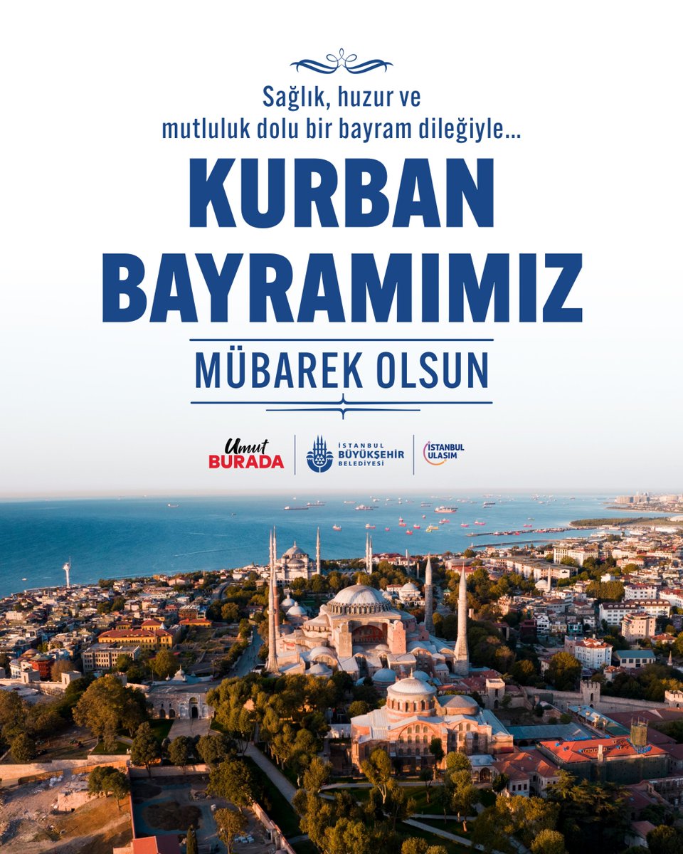 istulasimas's tweet photo. Sevdiklerinizle bir arada olduğunuz; sağlık, huzur ve mutluluk dolu bir bayram dileğiyle…

Kurban Bayramımız mübarek olsun. https://t.co/nyHgr34Ldi