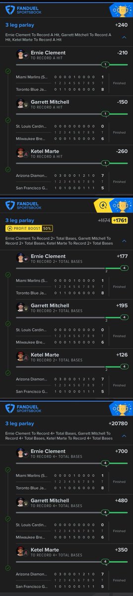 theaceofspaeder's tweet photo. That’s a wrap. Following up a 10-3 day with a 12-3 day. No 🐳 but a good one! 

The crew has closed out a couple more, including a nice 4-4-4 🪜 play, and still has a big one pending the Dodgers! 

✅ WSH +110
✅ BAL -104
✅ LAA +116
✅ PIT -134
❌ BOS -110
✅ TOR -130
✅ CIN -118
✅ MIL -180
✅ NYY -200
✅ TEX -134
✅ MIN -116
❌ SDP -112
❌ OAK -116
✅ ARI -106
✅ LAD: -235

✅ Tier 1 +439
✅ Tier 2 +313
✅ Tier 4 +506

✅ 186 Community Card +14071

✅ 1-1-1 +240
✅ 2-2-2 +1761
✅ 4-4-4 +20780

#Project186Parlay ♠️

🔗 https://t.co/8U8U4L9UvW