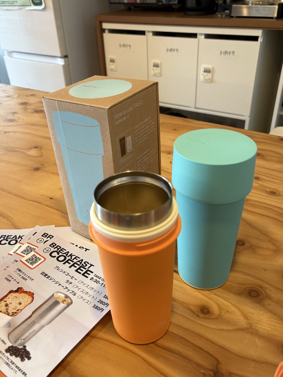 S_STARTUPOASIS's tweet photo. OASISから徒歩で数分の カフェNOMU
@NOMUbetter に行ってみました！

パーソナライズドリンク体験を生み出しているスタートアップ🥤

OASISの入り口にフライヤー置いたので、気になる方はぜひチェックを🙌 https://t.co/q1bBwcUFsF