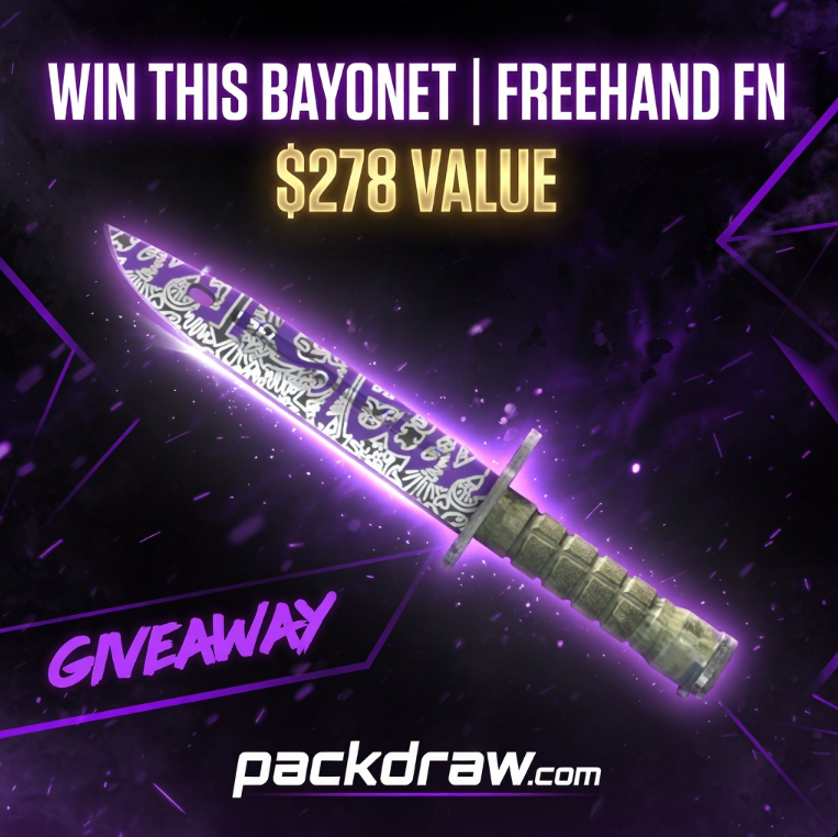 Destructum's tweet photo. 🃏293$ Packdraw Contest🃏

🏆278$ Bayonet Freehand FN for a random🎟️
🎁15$ Bonus for a RT-follow @boyskigambles-tag friend

✅Depo 15$ per 🎟️-No Limit Code Boyski (Dm proof with username-site id)
https://t.co/mNtNxzEp7C
🎉Combine with this 1000$ LB
https://t.co/Vwr46bowrQ
⏰7D https://t.co/hODKEWCfPc