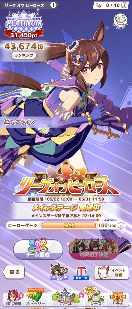 shigureame_uma's tweet photo. 一足お先に終わらせです
結果としては2550欠
なんとかプラチナ4は取れたので成果としては十分でした

悔やむことはマーちゃん更新できず成績安定しなかったことと、
ドレスバクシンにはほぼ負けたことですかね。。。

とりあえず切り替えて次回も頑張ります https://t.co/lKVPSIocTA