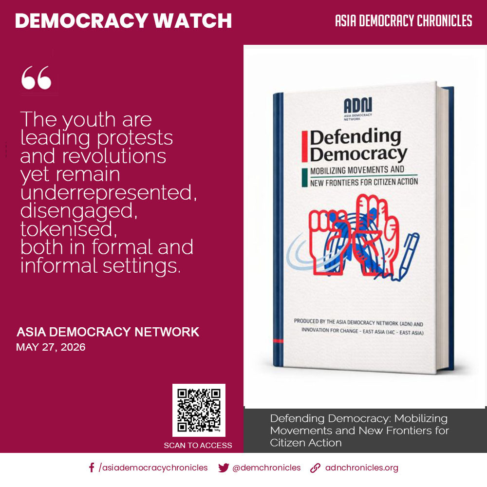 demchronicles's tweet photo. Asia Democracy Network's latest report is a roadmap of democratic movements in #Asia. Consultations and discussions between 2024 to 2025 culminated in the production of this tool to help #pro-democracy stakeholders navigate the shifting landscape of #democracy in the region. https://t.co/mXSQnffPIz