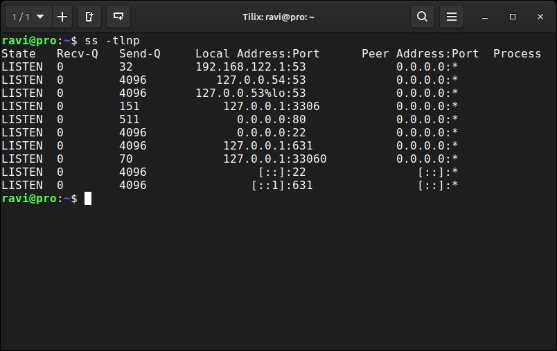 tecmint's tweet photo. Quick Linux Tip #3

Need to see which ports are open and which process owns each one?

Use:

$ ss -tlnp

It lists all TCP listening ports with the process name and PID attached.

Faster than netstat, built into every modern Linux system, and no package to install.

Run this before opening a firewall port, and you'll know instantly if the service is actually bound and listening or just supposed to be.

Follow @tecmint for more #Linux tips