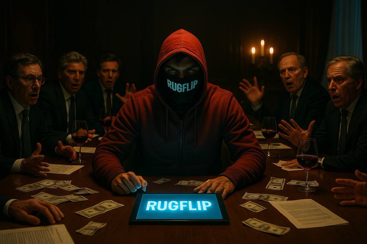 RugFlip's tweet photo. We never left. ⚔️

🔥 RugFlip is needed now more than ever.

The crypto space is drowning in rugs, scams, and fake projects — and now over $17 BILLION has been stolen from the community.

RugFlip isn’t just another meme coin.
It’s a movement built to:
⚔️ Expose rug projects
⚔️ Protect the community
⚔️ Track every scam
⚔️ Flip the entire stolen market cap back into OUR hands

The upside is insane.
The mission is unmatched.
And the movement is only getting stronger.

No more silence.
No more accepting rugs as “part of crypto.”

It’s time to flip $17 BILLION.

#RUGFLIP #CryptoJustice #NoMoreRugs