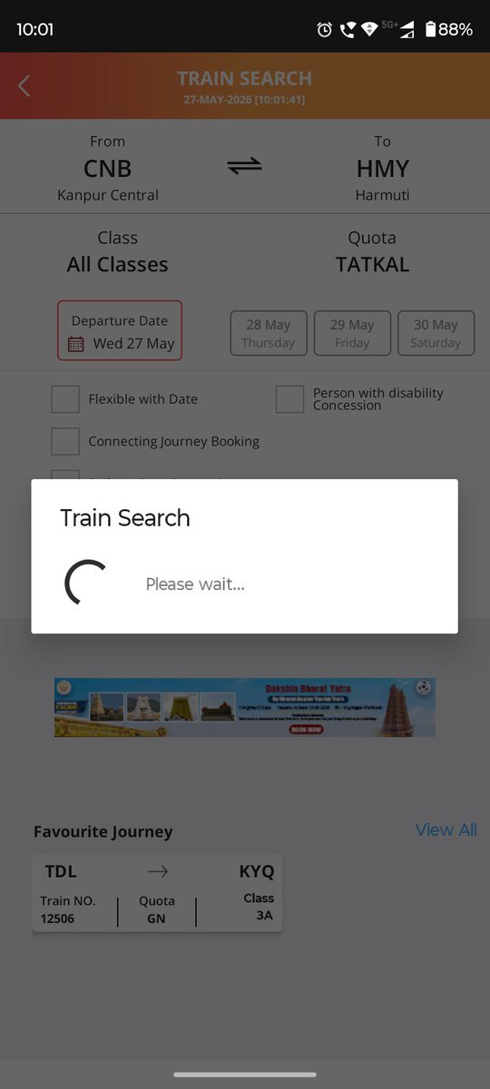 arpit_yaadv's tweet photo. My Father is a Army Man he tried to book tickets from last 15 days and even tatkal ticket . now how he will cover 32hr journey from . Shame on you . Such a worst service from Indian Railways . Shame  on 
@IRCTCofficial @RailMinIndia @AshwiniVaishnaw @nationalrailenq @RailwaySeva https://t.co/nT5PcD5mUl