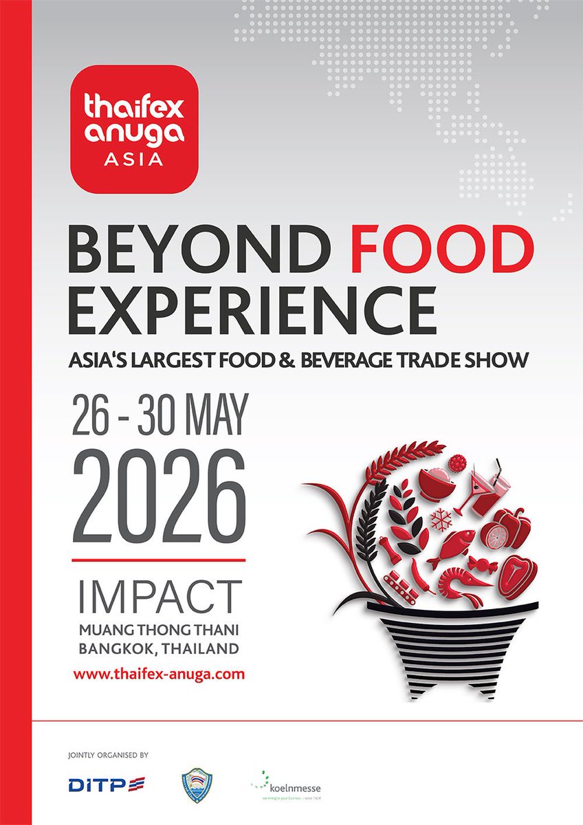 jinnieslamp's tweet photo. Kmedia reports Dongwon F&B is participating in Asia’s largest food fair, “THAIFEX-Anuga 2026” in Bangkok, to expand its entry into the Southeast Asian market.

A sculpture featuring images of BTS’ Jin, who is the model for Dongwon Tuna, has been prominently placed at the entrance of the booth to capture the attention of global visitors. 

JIN DONGWON TUNA MODEL
#JinxDongwonTuna #DongwonTuna