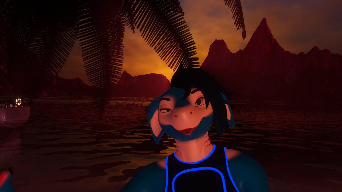 Cyano47's tweet photo. Say hi to silly shark!
Avatar is Akula from @SomeOduvan 
Asset for retexture of Swimsuit is from @jaunfire https://t.co/llbGwheKes