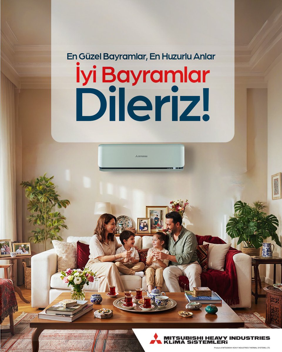 FormMHIklima's tweet photo. Sevdiklerinizle bir arada olduğunuz, konforun ve keyfin ön planda olduğu mutlu bir bayram dileriz. Tüm anlarınızın ferahlık içinde geçmesi dileğiyle. 🌿🛋️

İyi bayramlar! https://t.co/yHFC30EkPP