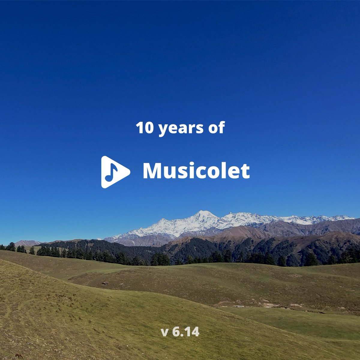 musicolet's tweet photo. 🥳 10 Years of Musicolet 🎉 + v6.14.  Since launching this app in 2016, we’ve stayed true to our promises. After updating the app, please read more about this in the App › 'Help and info' menu › "Our commitment".  — Thank you for being part of this journey. ❤️ https://t.co/noorZW6zUR