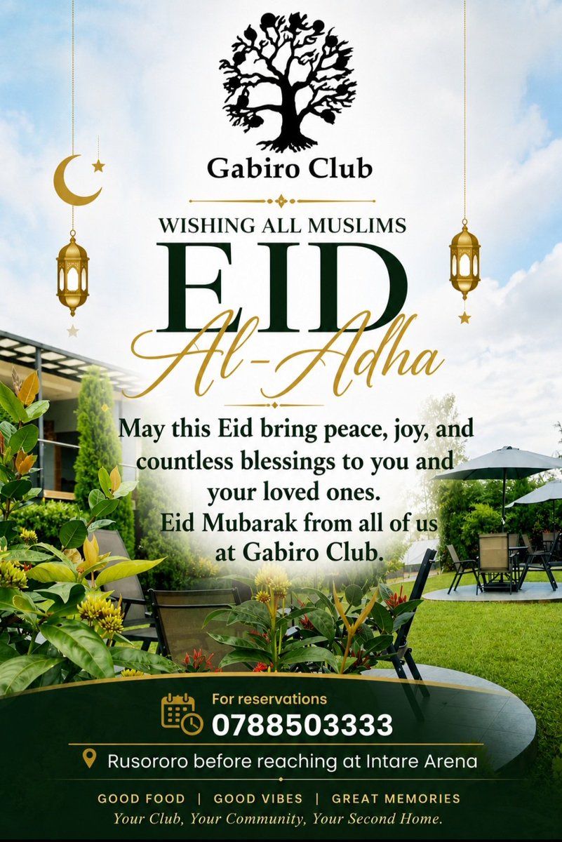 GabiroClub1's tweet photo. Eid Al-Adha Mubarak from the @GabiroClub1 🤍🌙 https://t.co/JMec9BXKgS