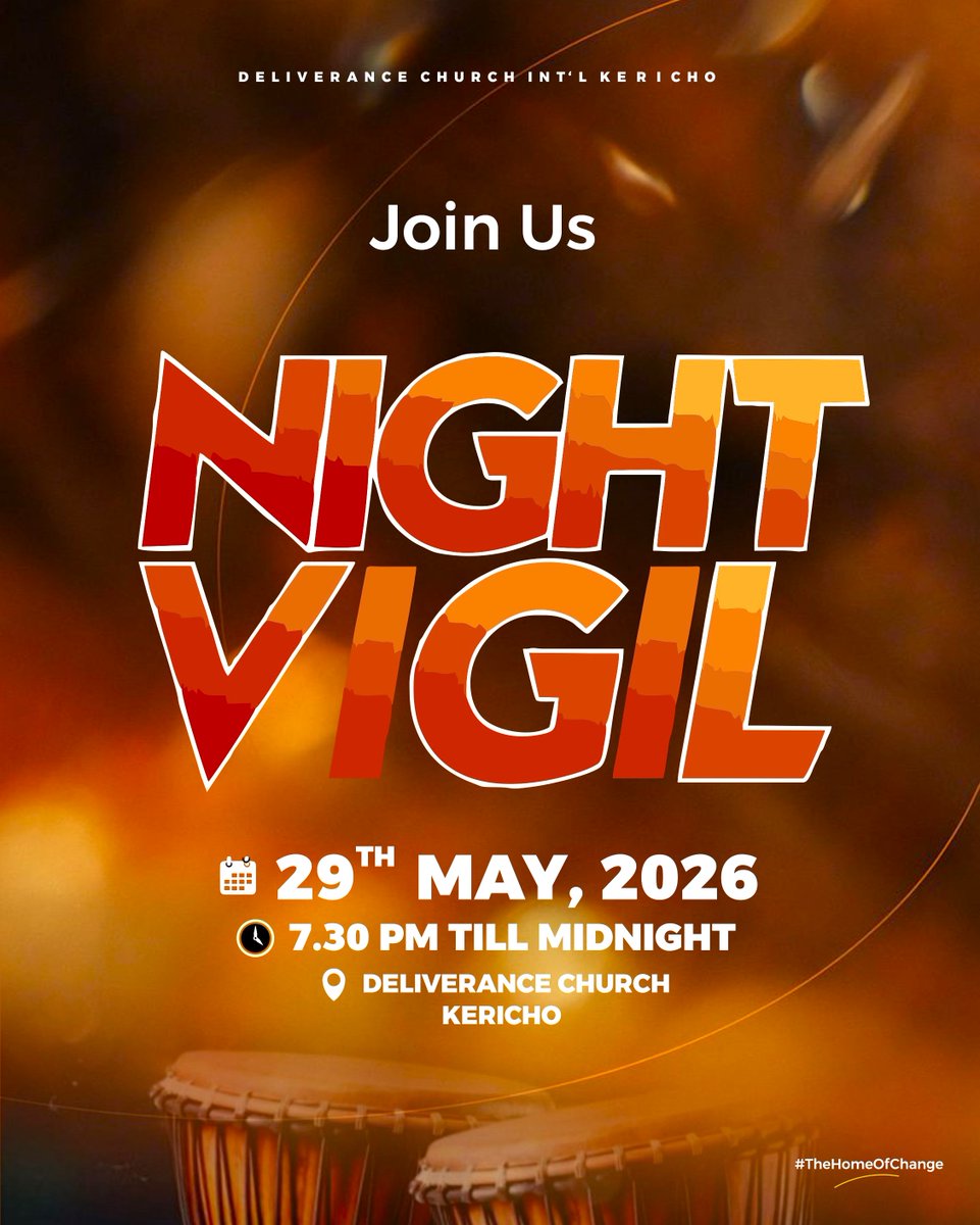 dckericho's tweet photo. We shall be gathering for our Monthly Kesha - this coming Friday - the 29th of May, from 7.30 PM. Join us as we fellowship together in prayer and worship.
Tag along family and friends.

#FridayNightKesha
#HomeOfChange
#DeliveranceChurchKericho https://t.co/QrHMWzF5iL