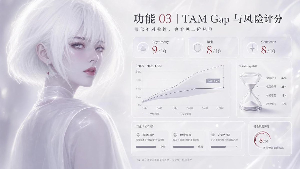 MMMusol's tweet photo. 如果 NVDA 是石油公司，那谁是 AI 时代的霍尔木兹海峡？

年收益率达到 4502.45% 的 @aleabitoreddit ，最值得研究的不是他的持仓，而是他的脑回路。

我一直觉得，AI 投资里最值钱的问题不是：
“谁是最大赢家？”

而是：“谁是那个如果不扩产，所有赢家都会被卡住的小供应商？”

这就是 Chokepoint Theory。

他不从终局 winner 开始，他从瓶颈开始。

不是：“ $NVDA 会不会继续涨？”

而是：“NVDA、Google TPU、Meta、Microsoft Maia 的 AI buildout 需要哪些光互连组件？”

再往上拆：

需要 800G / 1.6T transceiver

需要 CPO / LRO / optical I/O

需要 laser source

需要 InP substrate

需要 gallium / indium / arsenic

需要能量产、能 qualification、能被 hyperscaler 接受的供应商

然后他问：
“这一层里，谁最窄？谁最难替代？谁的市值还没反映这个战略位置？”

这才是 alpha 的来源。

所以我用 @CreaoAI 做了一个Agent：
“Chokepoint Theory Semiconductor Scout”

它把这套方法变成了一个可重复调用的 AI 研究流程。

你可以问：

“一个月周期 AI photonics 看什么？”
“六个月周期最强 chokepoint 是谁？”
“SIVE 还能买吗？”
“AXTI 是不是 InP 的 Strait of Hormuz？”
“��湾 CPO 链里哪些是真瓶颈，哪些只是概念股？”

它会输出：

供应链位置
qualification hint
2027–2028 TAM gap
不对称性评分
风险评分
地缘/稀释/客户集中/产能分配等二阶风险

这不是一个“跟单 AI”。
它不会告诉你 guaranteed 10x。
它也不会假装收益可以被复制。

它真正做的是：

把一个顶级供应链研究者的思考路径，变成普通人也能调用的研究工具。

收益是结果，研究的框架才是属于我们自己的Alpha。