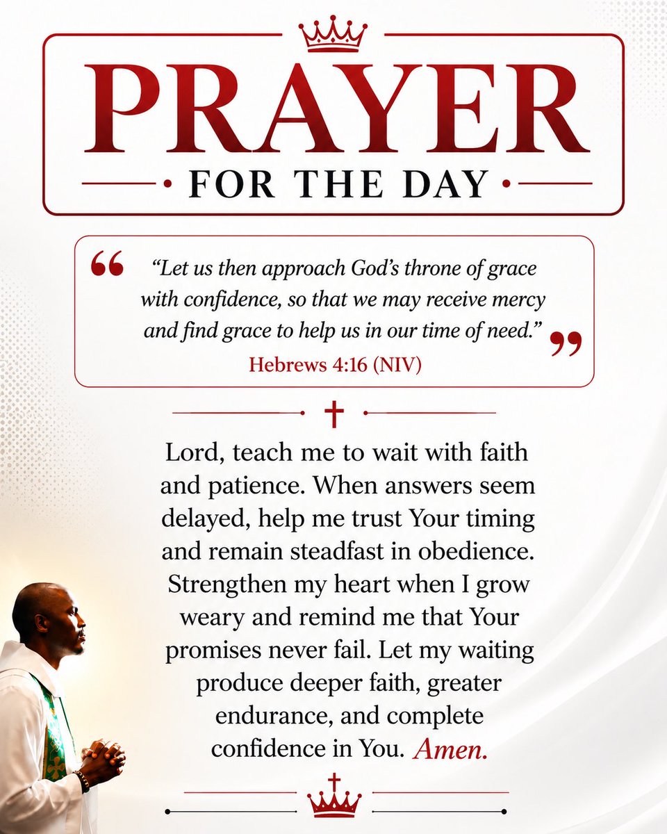 MalimoIgnitius's tweet photo. What God promises is worth waiting for.
Delay is not denial when God is shaping your faith.
Patient trust keeps you steady in uncertain seasons.
Those who wait on God never wait in vain.

#PrayerForTheDay #WaitOnGod #FaithAndPatience #GodsPromises #TrustHisTiming🙏 https://t.co/mhuPFQTfga