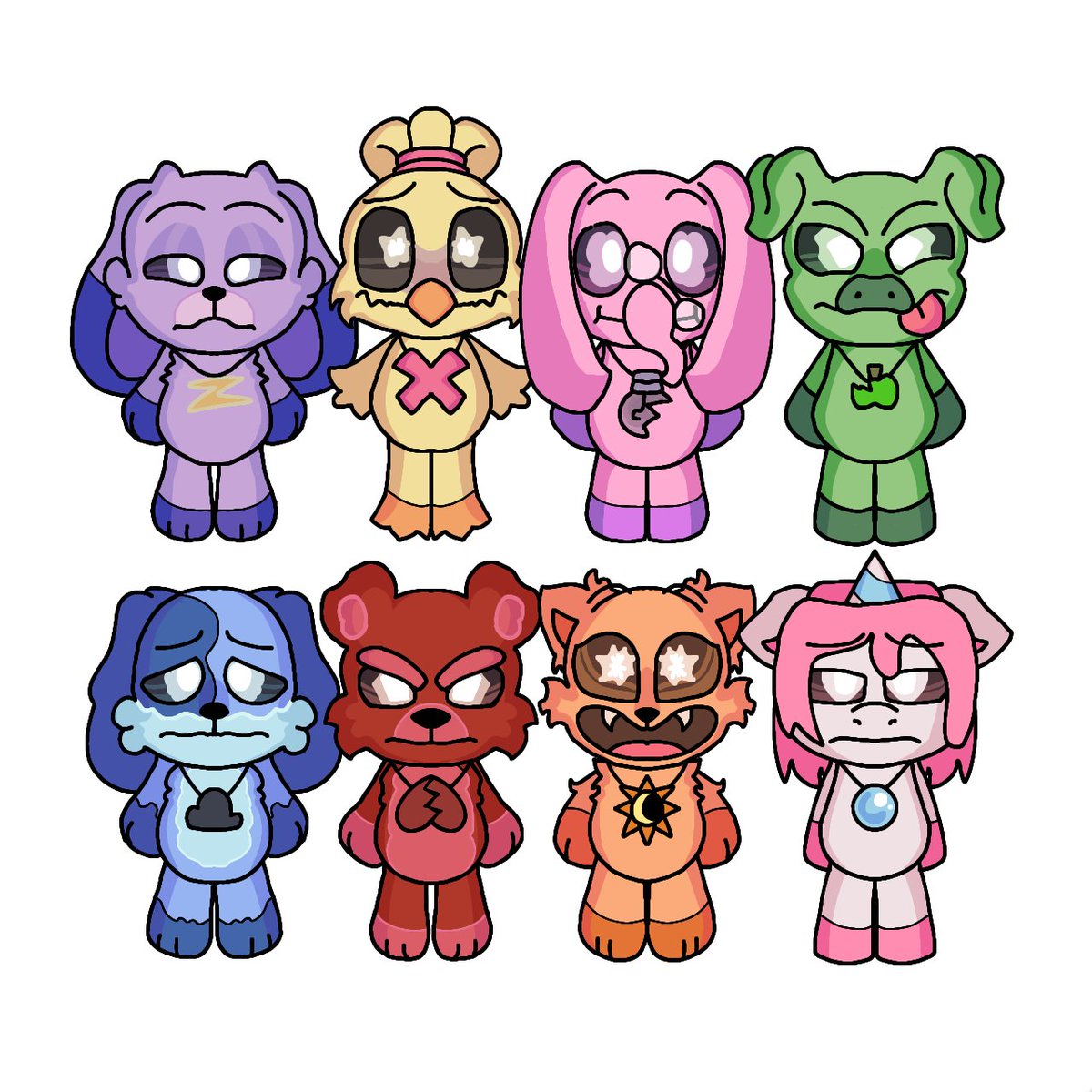 NikiiChann's tweet photo. More.
#FrowningCritters #Catfeine #Dogpressed #DumbaDumbaphant #FloppyFlopzee #GroddyGrudgebear #IckyPiggy #UniqueCorn #WimpinChikin https://t.co/vPaAw9pTyZ