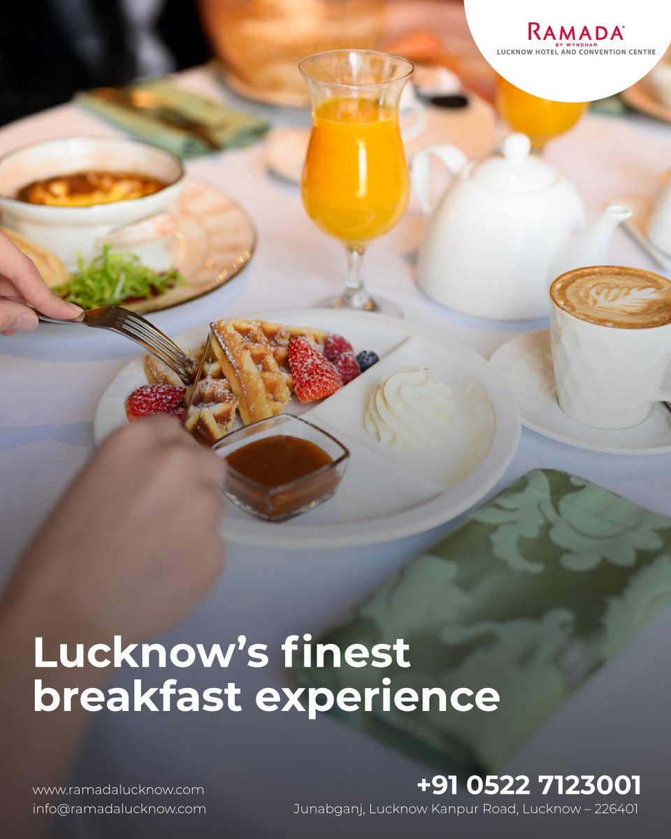 ramadalucknow's tweet photo. Start your mornings the Nawabi way. Lucknow's finest breakfast, now at Café Quane — where every bite carries the soul of the city.
.
#LucknowBreakfast #RamadaLucknow #BestBreakfastLucknow #MorningFeast #NawabiCuisine #LucknowEats #BreakfastGoals https://t.co/orXlB9PJ2i