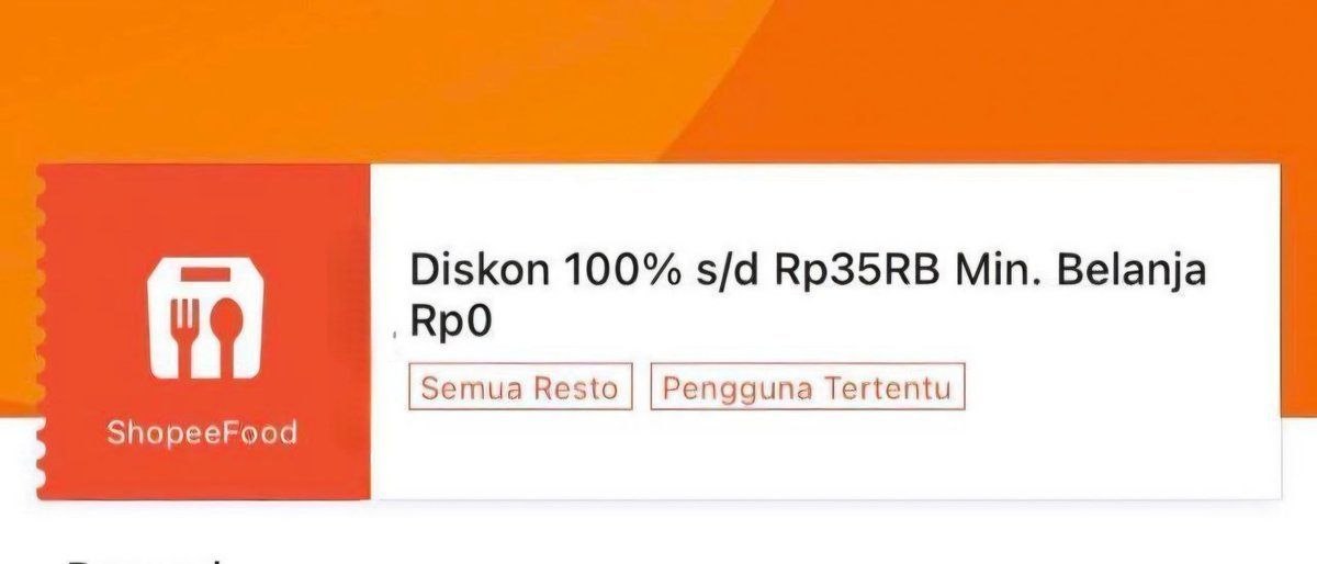 trtdqueen's tweet photo. Shopeefood Diskon 100% s/d 35rb minbel 20K. Semua resto, akun tertentu ‼️‼️

Cek dan klaim di resto ini 👇
https://t.co/G39isCjYA3
https://t.co/G39isCjYA3

gofood grabfood kode promo go grab shopee food sfood voucher daget gojek gratis ongkir idul Adha qurban sapi kambing core https://t.co/snKaGThNqM