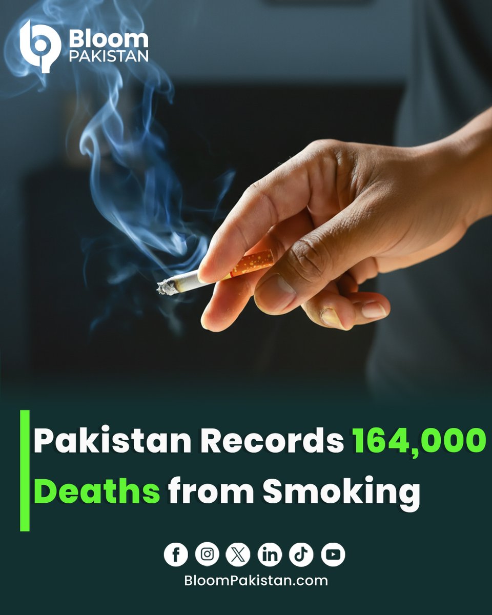 The World Health Organization flags a smoking crisis in Pakistan. It  reports that tobacco use causes about 164,000 deaths every year in the  country. Read More https://t.co/KwGKl0HDnL #WHO #PakistanHealth  #SmokingCrisis #TobaccoAwareness