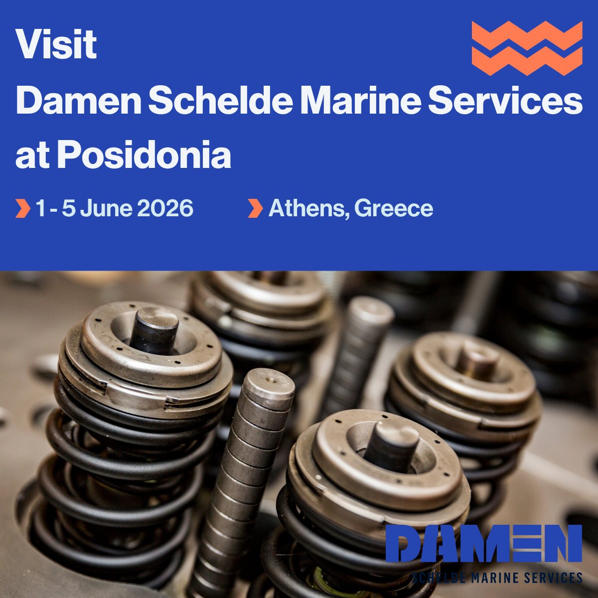 Interglobe_Cy's tweet photo. @damen Schelde Marine Services is attending Posidonia 2026 at the Damen Shipyards booth, located at Booth 3.405.

https://t.co/NvnpLEujdT https://t.co/mGlehcC7mF