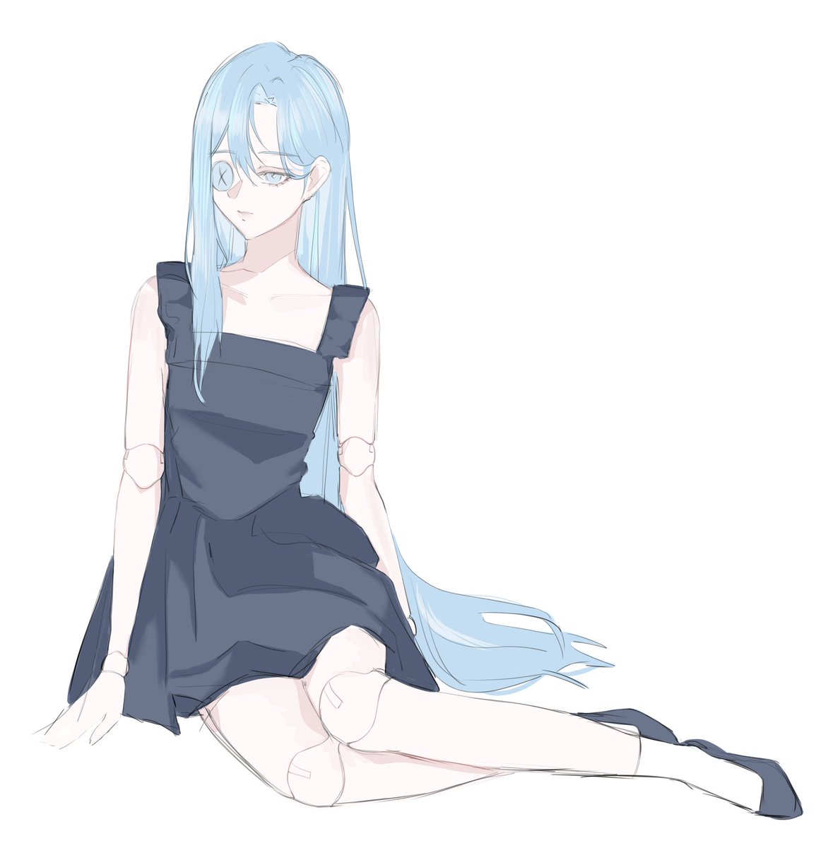 illustdoki's tweet photo. sitting doki https://t.co/1YdVvZC7Ef