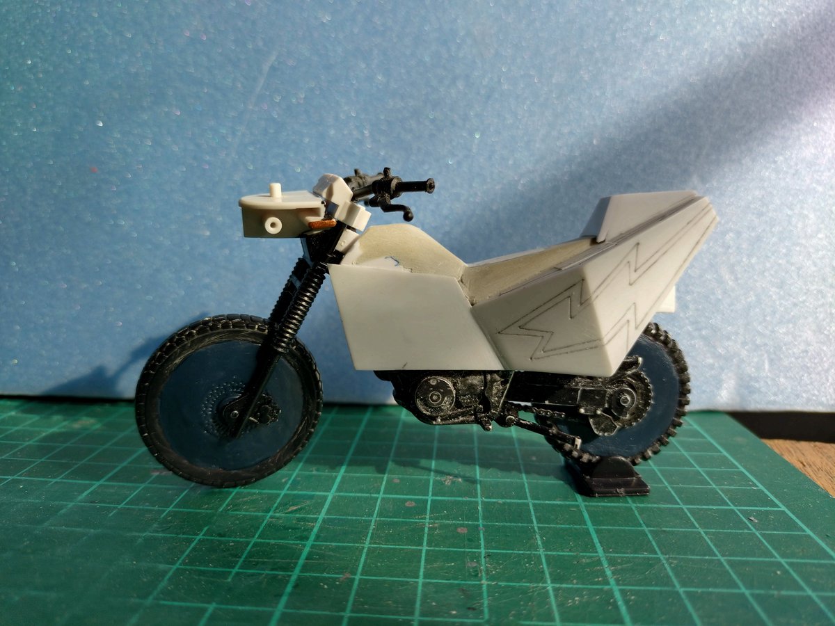 afuro1965's tweet photo. メガフォースのモトデストロイヤー。しびれる名前です。
これを作る為に久しぶりにBlu-rayを観ましたがマイベスト5に入る映画です😄 https://t.co/t6MrA9aESR