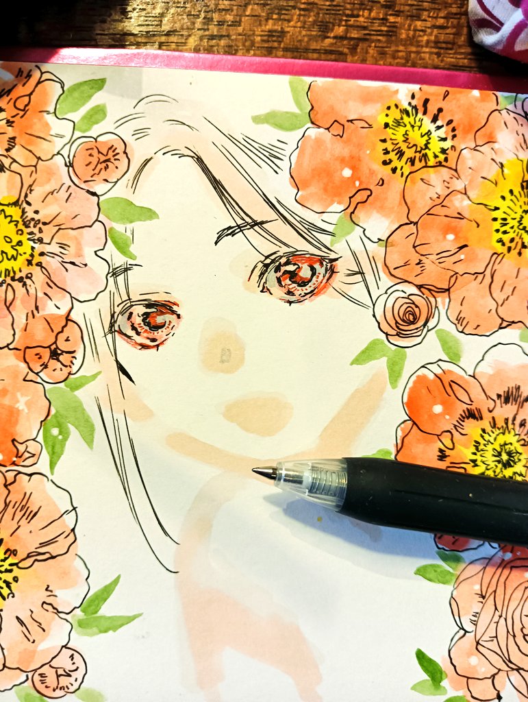アナログお絵描きの、一回も失敗できないしどんな仕上がりになるか自分でもわからず手探りで描く感じ、
脳汁めちゃめちゃ出て最高に楽しい 