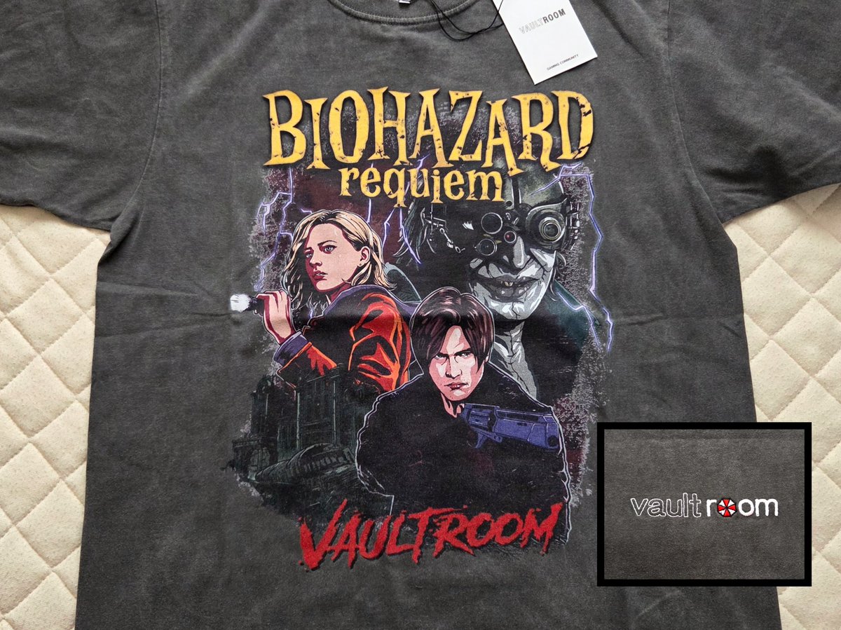 バイオハザード9とvaultroomのTシャツ届いた！めちゃ可愛い！ #バイオ