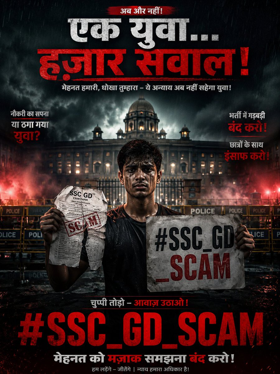 RathodKris24000's tweet photo. #SSC_GD_SCAM
@rojgarwithankit 
@SSC_GoI https://t.co/U4zFYuRNpj
