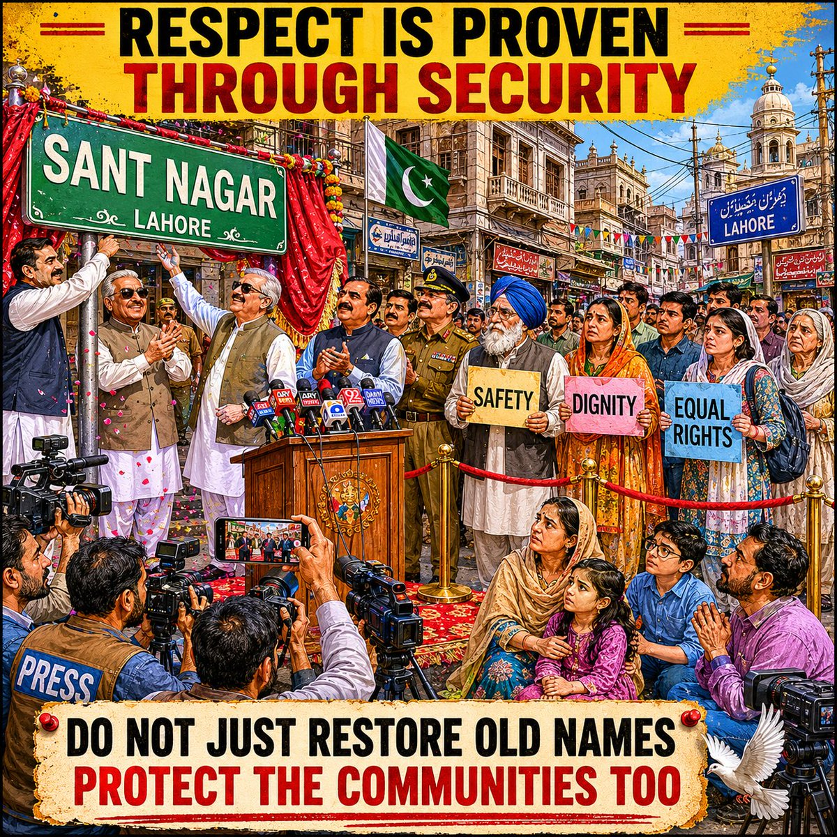 Afsana1125309's tweet photo. Pakistan restores old names, but minorities still wait for safety,dignity, justice and respect. #FailedStatePakistan Eid Mubarak May Allah Pakistan Israel #GlobalPeaceEnvoyCDF Abraham Accords #بنوں_عوام_پولیس_کےساتھv #بنو_سے_دہشتگرد_نکالو  #عیدقرباں_عہدمزاحمت  #عيد_الأضحى_المبارك https://t.co/BMADiWUt9X