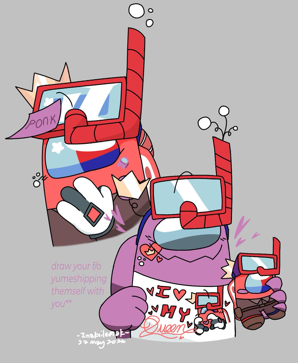 inaksilemak's tweet photo. Been wanting to do this for a while...
Draw your f/o yumeshipping themself with you..
Heh.. So here's Pink being a simp for Queen... With allat merch or smth idk

#rodamrix #rodamrixfanart #flamingo #flamingoshipping #yumeship #yumeshipping https://t.co/ujiwdBudk1