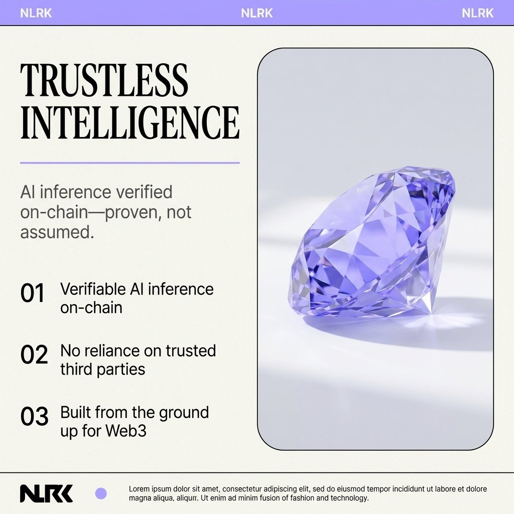 NeuroLinkerAI's tweet photo. Most ‘AI + crypto’ projects are just a chatbot slapped on a token.

We built an entire stack where AI inference is verifiable on-chain  -  not trusted, not assumed, but proven.

That’s the difference between wrapping AI in Web3 lipstick…

…and building trustless intelligence from the ground up.

$NLRK
