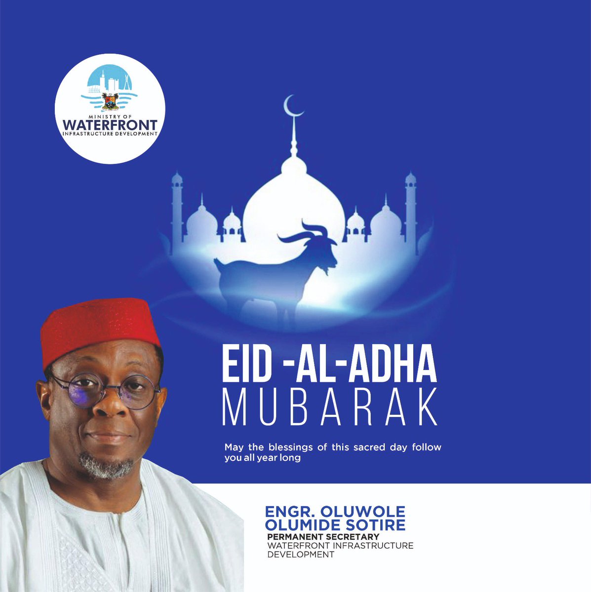 WaterfrontLagos's tweet photo. *Eid Mubarak,* 🌙✨

May this Eid bring you and your loved ones peace, joy, and countless blessings. 

Wishing you good health, prosperity, and moments of happiness shared with family and friends. May all your prayers be answered, and may the spirit of Eid fill your heart https://t.co/f3dpaNNOzj