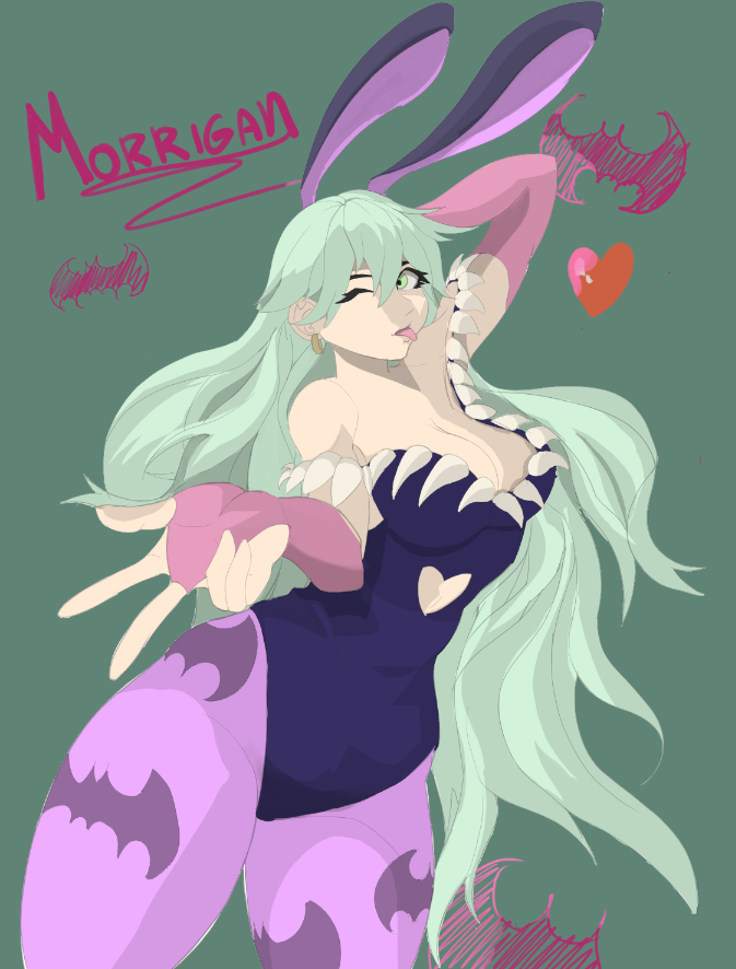 br3sknge's tweet photo. Bunny Morrigan -Darkstalkers  #Darkstalkers #VampireSavior #Morrigan #Fanart https://t.co/s6fgTkuDLg