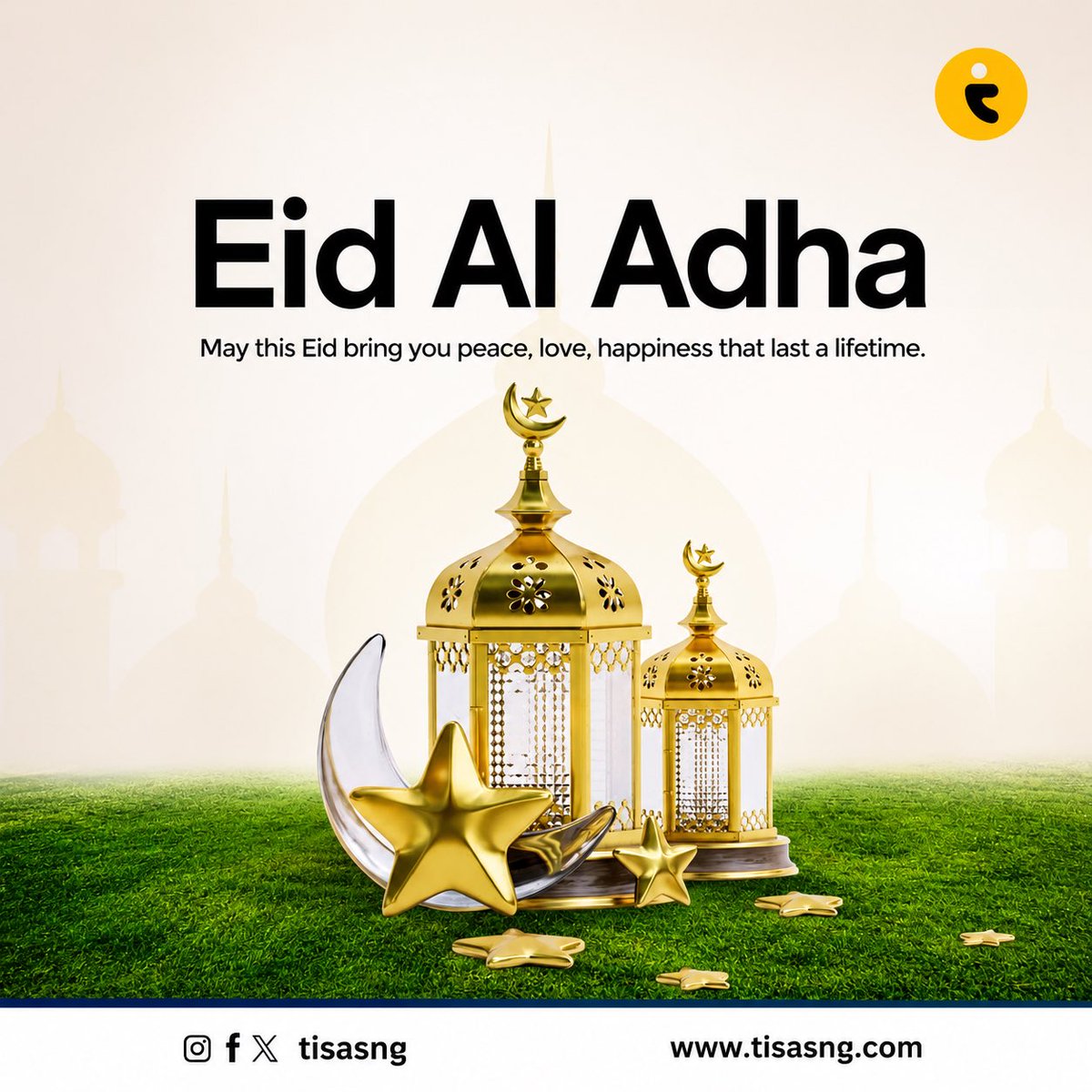 Tisasng's tweet photo. Eid Mubarak to all our Muslim clients and loved ones. 

May this sacred celebration bring peace to your hearts, joy to your homes, and abundant blessings to every step you take. https://t.co/uRsugvNdAj